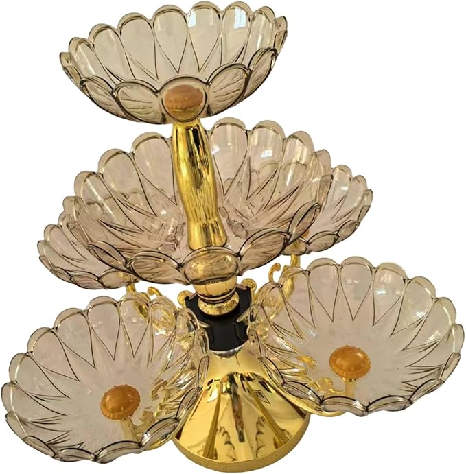 Flower Shape Appetizer Platter Divided Serving Dishes Fruit Bowl Dried Fruit - Image 7