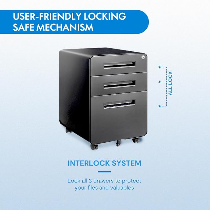 FLEXISPOT Metal File Cabinet for Home Office Mobile File Cabinet - Image 6