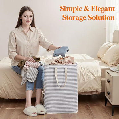 Lifewit 65L Large Collapsible Laundry Hamper, Tall Foldable Dirty Clothes - Image 9