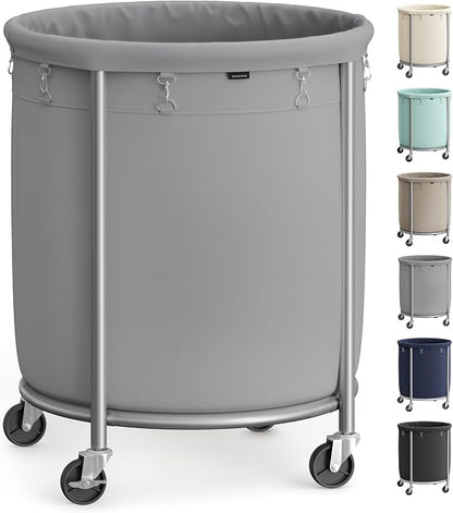 SONGMICS Laundry Basket, Rolling Steel Frame by Unknown