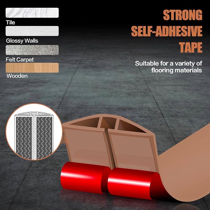Floor Cord Cover Self Adhesive Cord Hider, 3.3FT Cable Management, Extension - Image 4