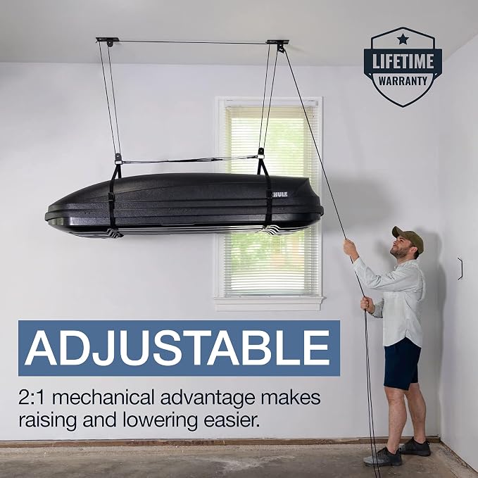 StoreYourBoard Cargo Box Pulley System – Heavy-Duty Garage Hoist Lift - Image 2
