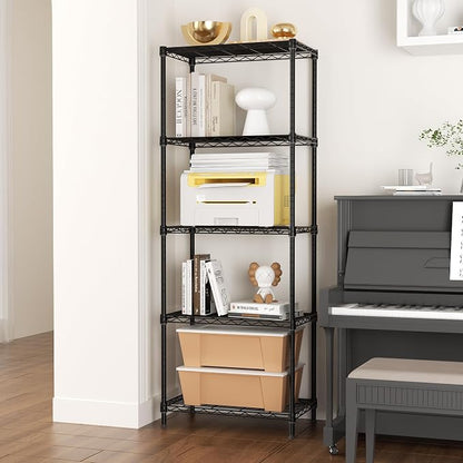 5 Tier Adjustable Storage Shelves Heavy Duty Metal Utility Shelf 750LBS - Image 8