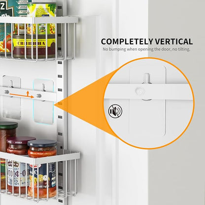 Moforoco 9-Tier White Over The Door Pantry Organizer, Pantry Organization and - Image 5