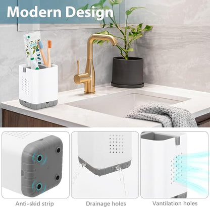 Boperzi Toothbrush Holders for Bathrooms, Detachable Electric Toothbrush Holder - Image 3