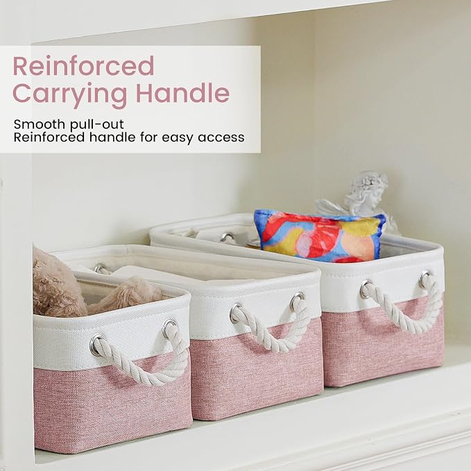 11.8x7.9x5.2 Inch Fabric Small Storage Bins - Image 3