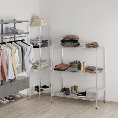 24" Deep x 48" Wide x 54" Height Wire Shelving Kit | 3-Tier | NSF Commercial - Image 6