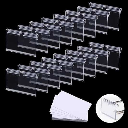 140PCS Basket Labels Clip On, Includ 60PCS Clear Plastic Label Holders and by Motroce