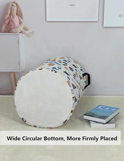 QUEENLALA Large Storage Basket, Laundry Hamper/Bathroom/Home Decor/Collapsible - Image 7