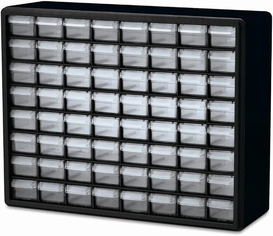 Akro-Mils 64-Drawer Plastic Storage Cabinet, Building Bricks Storage, Teacher by Akro-Mils