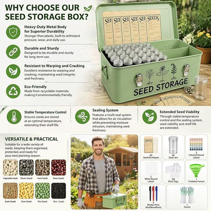 Metal Seed Storage Box Organizer - Image 8