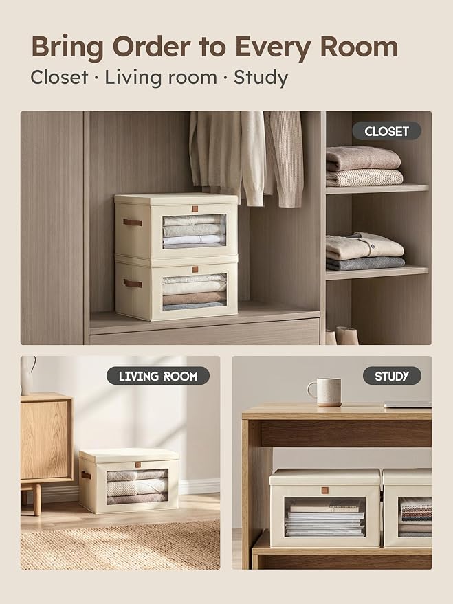 Homsorout Medium Fabric Storage bins - Image 5