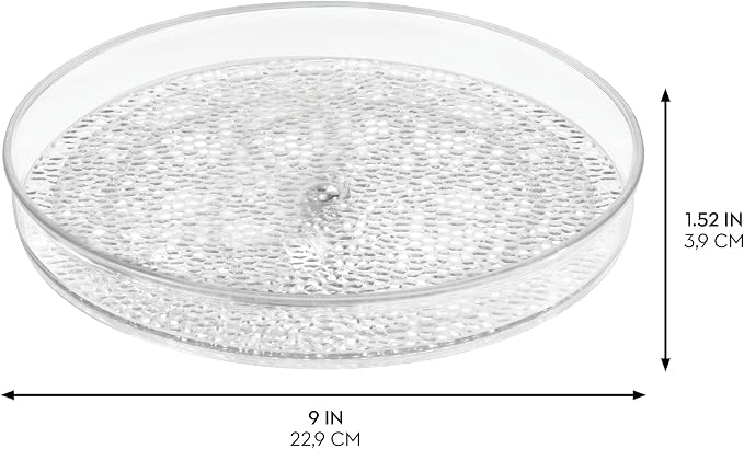iDesign The Rain Collection Lazy Susan Turntable Organizer, 1.5" Height - Image 2