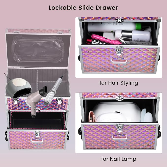 Professional Rolling Makeup Case - Image 4
