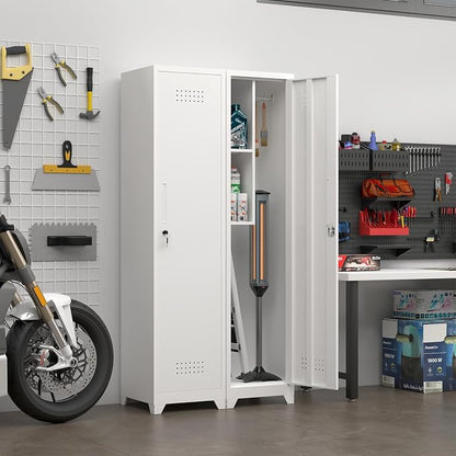 Slim Broom Storage Cabinets, Metal Cabinet - Image 8