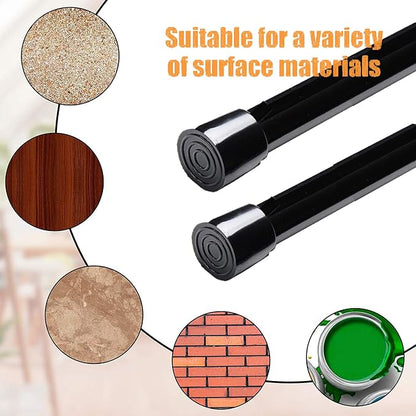 2 Pack Small Tension Rods 26 in to 39 Curtain Rods Window Rods in Extendable - Image 4
