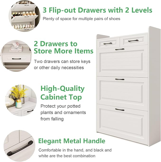 Shoe Cabinet Storage for Entryway - Image 3