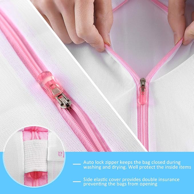 GOGOODA Mesh Laundry Bags for Delicates Durable Protective Wash Bags | Bra Wash - Image 4