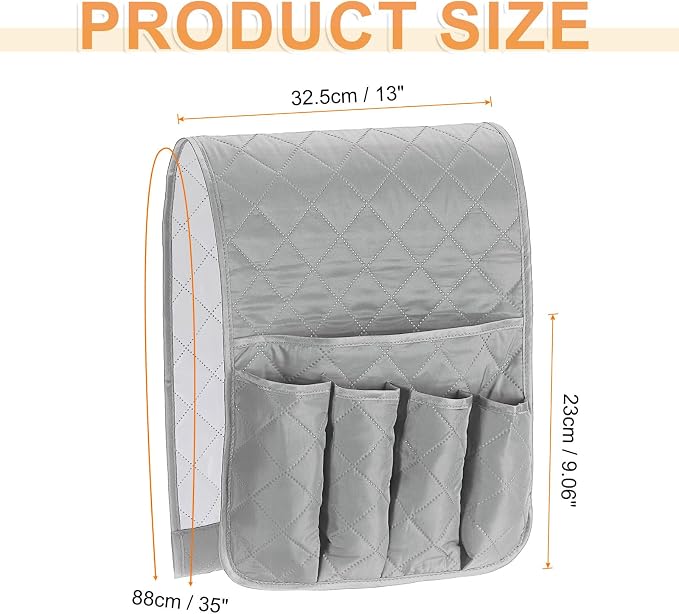 uxcell 1 Pcs Recliner Armchair Caddy, Couch Armrest Organizer - Image 2