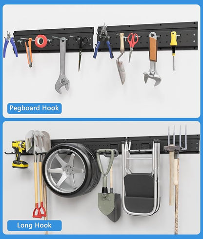 48 Inch Garage Storage Rack, Heavy Duty Wall Mount Organizer - Image 4