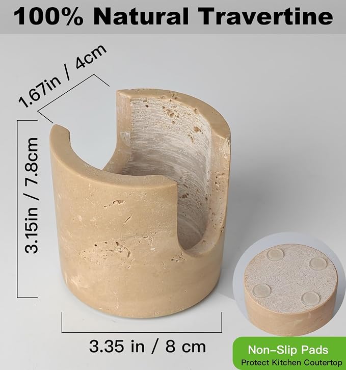 Luxury Travertine Sponge Holder – Fast-Drying, Rust-Proof Kitchen Sink Caddy - Image 3