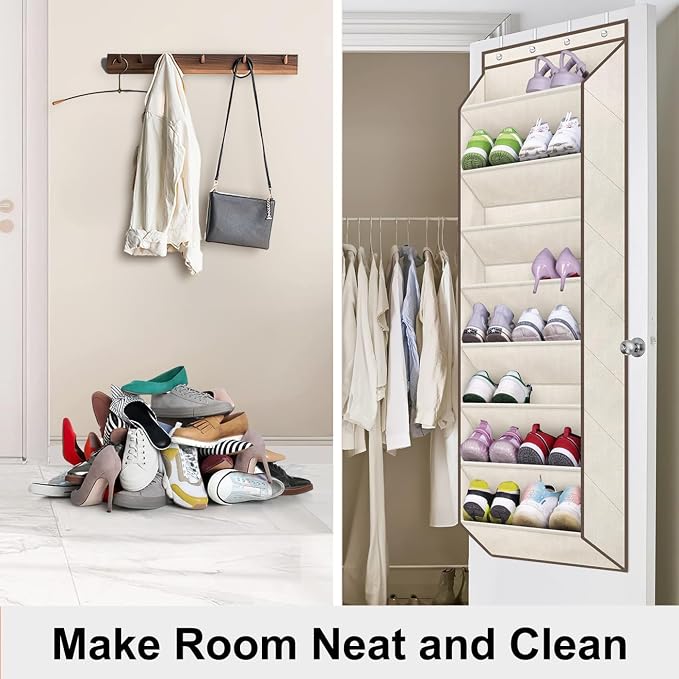 SLEEPING LAMB Over The Door Shoe Organizer - Image 6