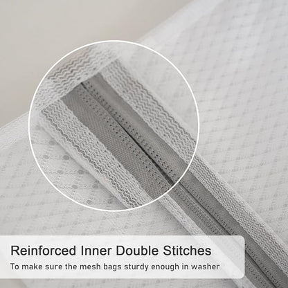 Polecasa Diamond Mesh Laundry Bags 2 Pack | Heavy Duty Mesh, Durable Zipper - Image 8