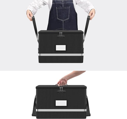 Fireproof File Box with Lock, 5200℉ Document Organizer, Reflective Strip - Image 8