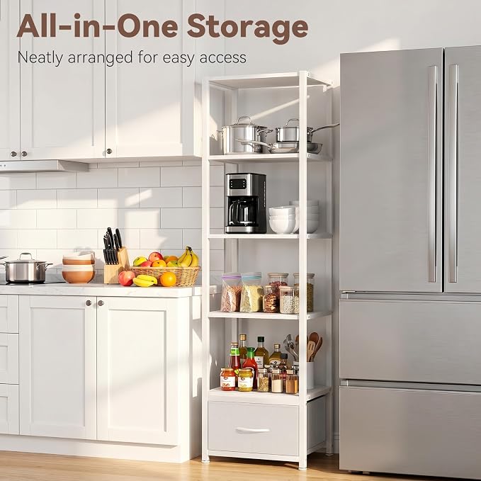 Housolution 6 Tier 60.6" Tall Bookshelf - Image 6