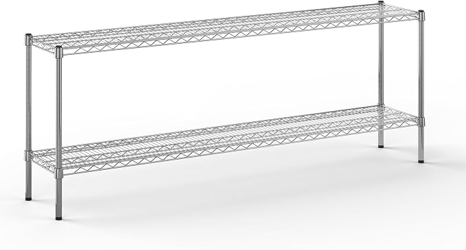 14" Deep x 72" Wide x 27" Height Wire Shelving Kit | 2-Tier | NSF Commercial by Regal+Altair