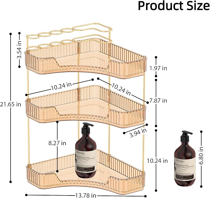 Corner Bathroom Counter Organizer - Image 2