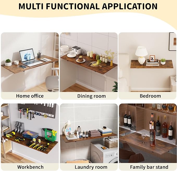 GOYLSER Wall Mounted Folding Table - Image 7
