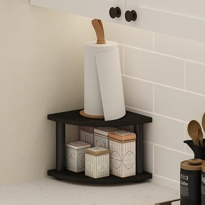 Furinno Turn-N-Tube Kitchen Countertop Organizer, 2-Tier Corner Countertop - Image 2