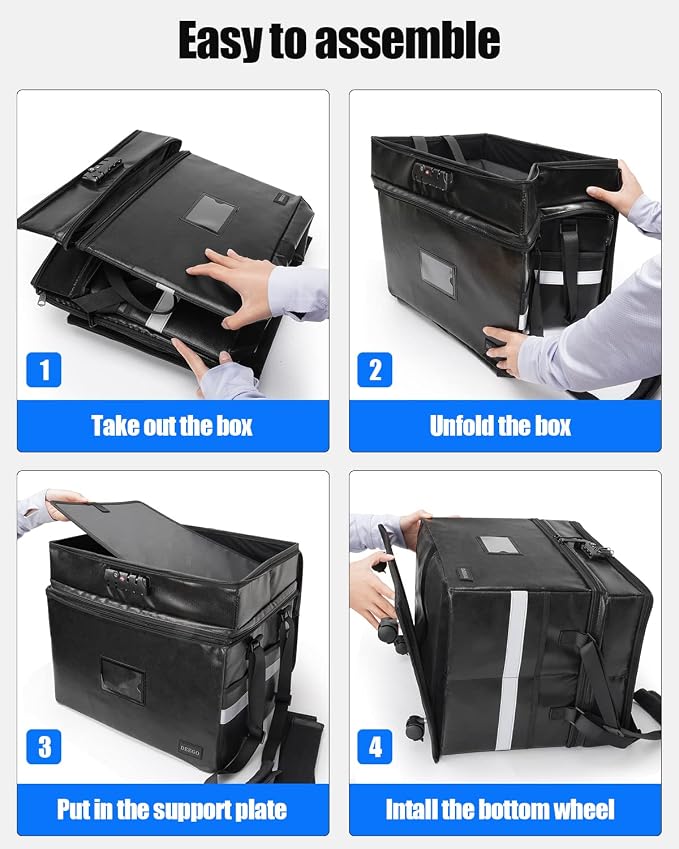 DEEGO Rolling File Box, Fireproof Document Box - Image 6