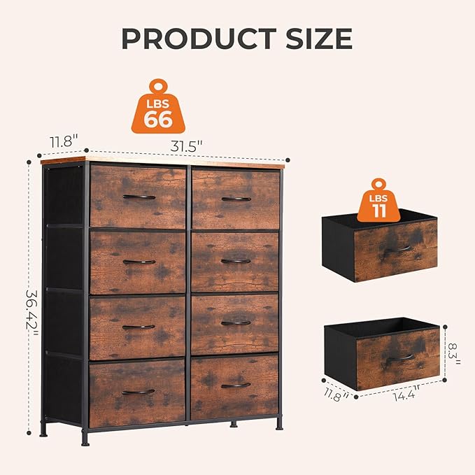 Sweetcrispy Dresser for Bedroom - Image 3