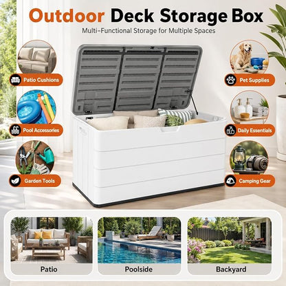 ADDOK 110 Gallon Outdoor Storage Box - Image 7