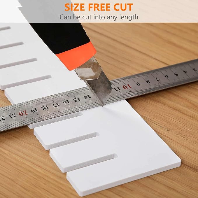 10Pcs Drawer Dividers, 14.18" x 3.55", DIY Organizer Separator, Large - Image 5