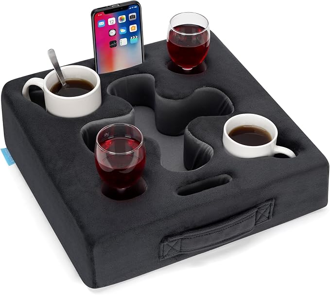 Couch Cup Holder-Sofa Cup Holder Pillow Tray Caddy Cupholder Hearted by IGOHEALS-Akindofmagic