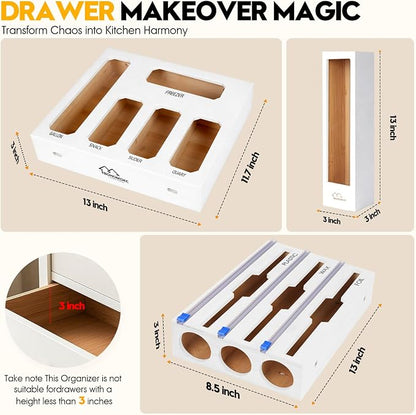 9 in 1 Foil and Plastic Wrap Dispenser - Image 2