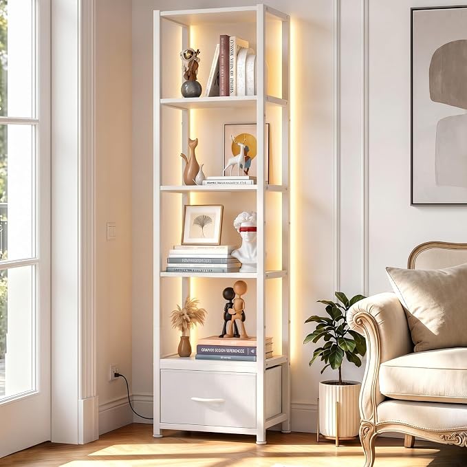 Housolution 6 Tier 60.6" Tall Bookshelf by Housolution