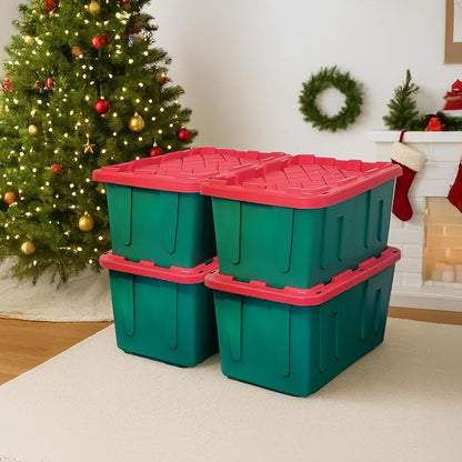 HOMZ 4-Pack Durabilt, Heavy Duty Plastic Storage Bins - Image 8