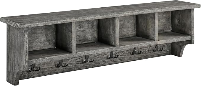 Pomona Solid Wood Entryway Coat Rack - Image 8