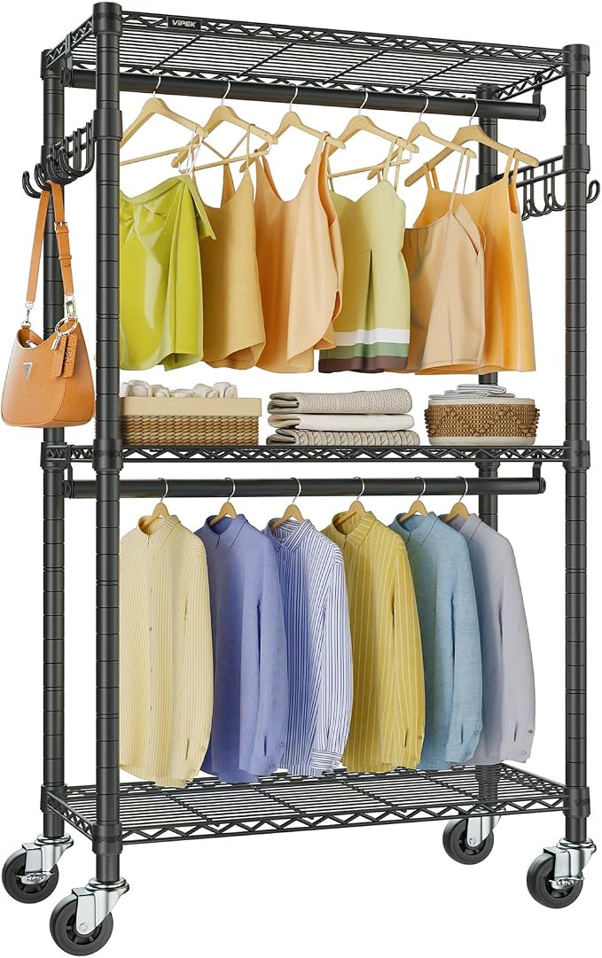 VIPEK R2 Mini Rolling Clothes Rack Heavy Duty Clothing Rack by VIPEK