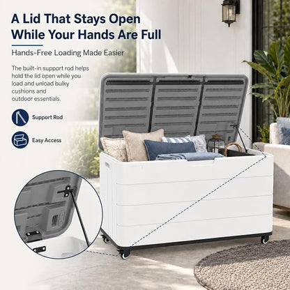 ADDOK 110 Gallon Outdoor Storage Box - Image 6