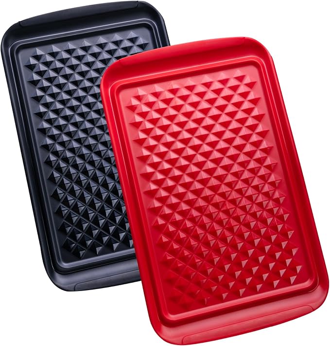 LEHAHA Grilling Prep and Serve Trays, BBQ Serving Platter, Melamine Serving by LEHAHA
