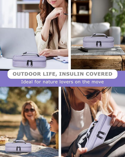 Insulin Vial Cooler Travel Case TSA Approved 300g Reusable Ice Brick Insulin - Image 7
