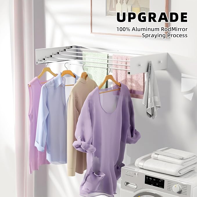 ZMBESUP Upgrade Wall Mounted Drying Rack - Image 6