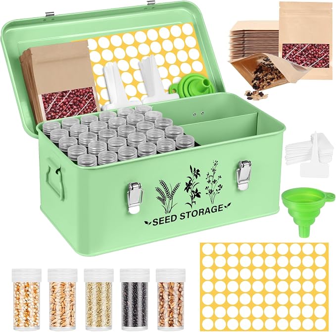 Seed Storage Box Organizer by METCRY