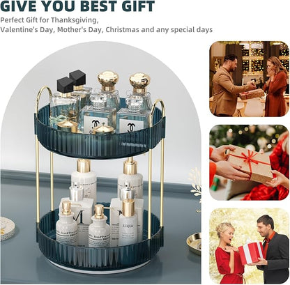 360 Rotating Makeup Organizer for Vanity, Bathroom Countertop Organizer - Image 6