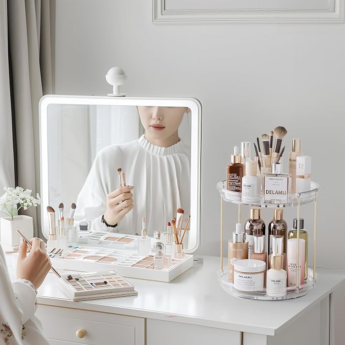 Delamu Rotating Makeup Organizer - Image 5
